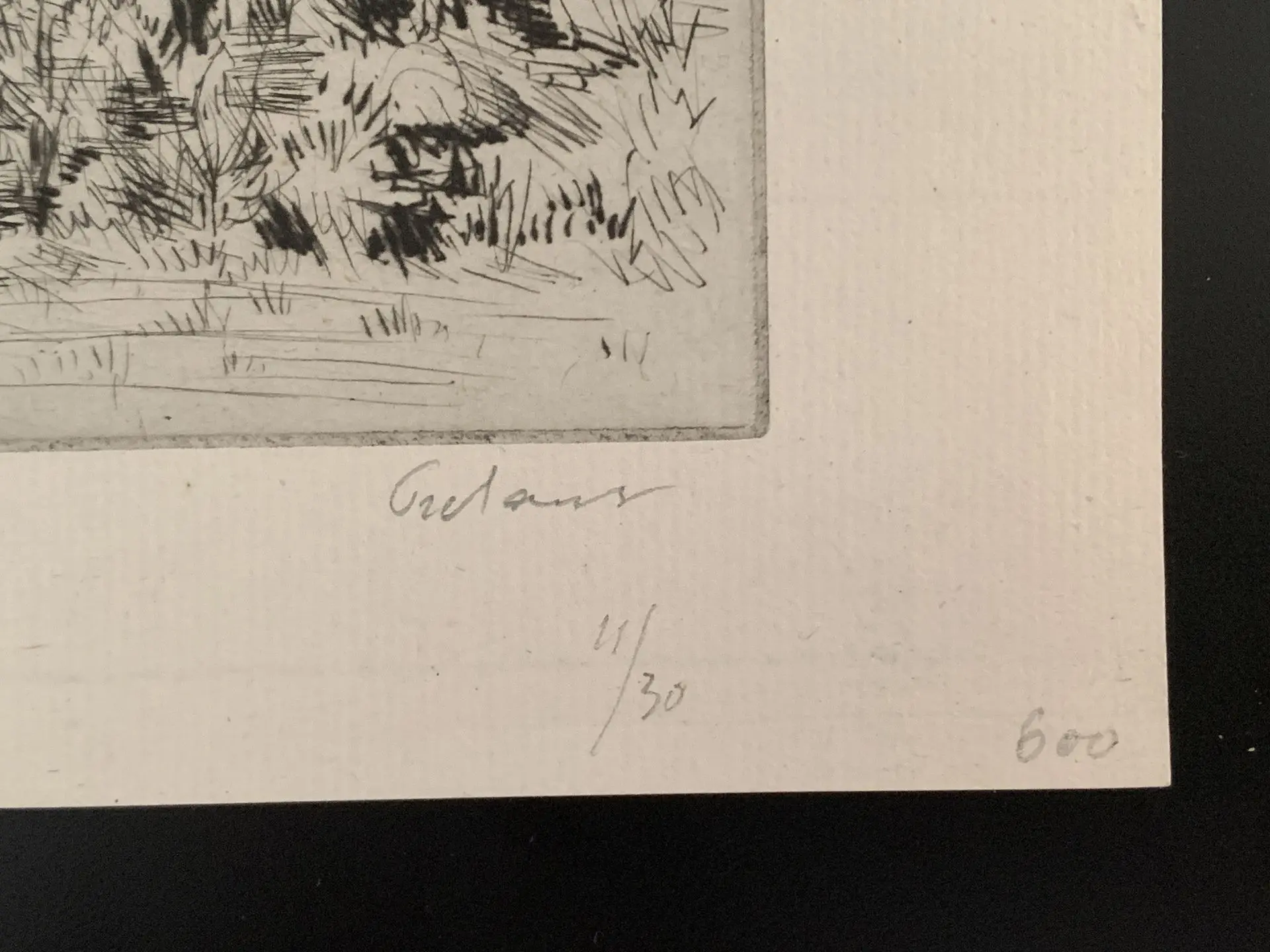 Gravure Jean Frélaut - Le moulin de Penmern