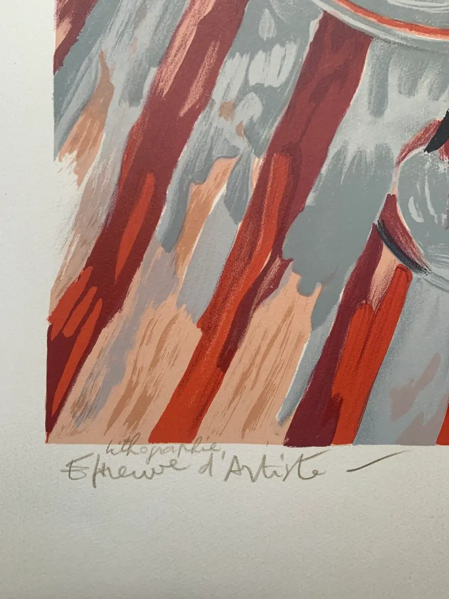 Lithographie Jacques Brivot - Epreuve d'artiste