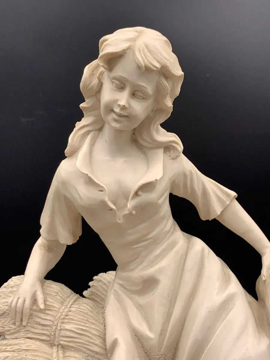 Sculpture résine Mario Pegoraro - La gardienne d'oies