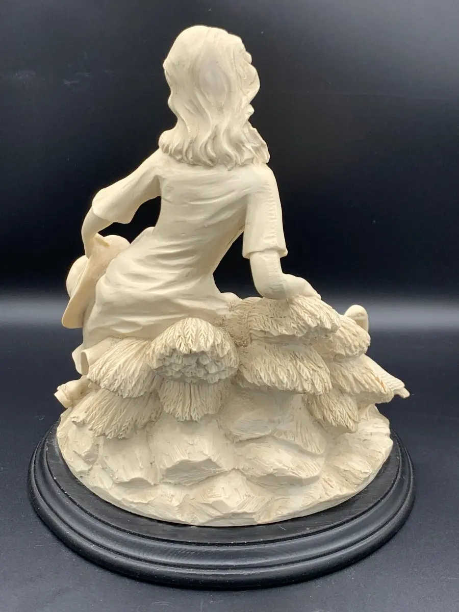 Sculpture résine Mario Pegoraro - La gardienne d'oies