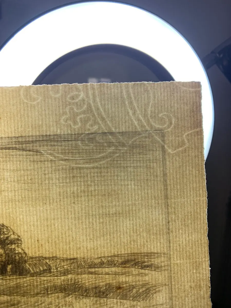 Gravure - Jean Frélaut - La fuite en Egypte